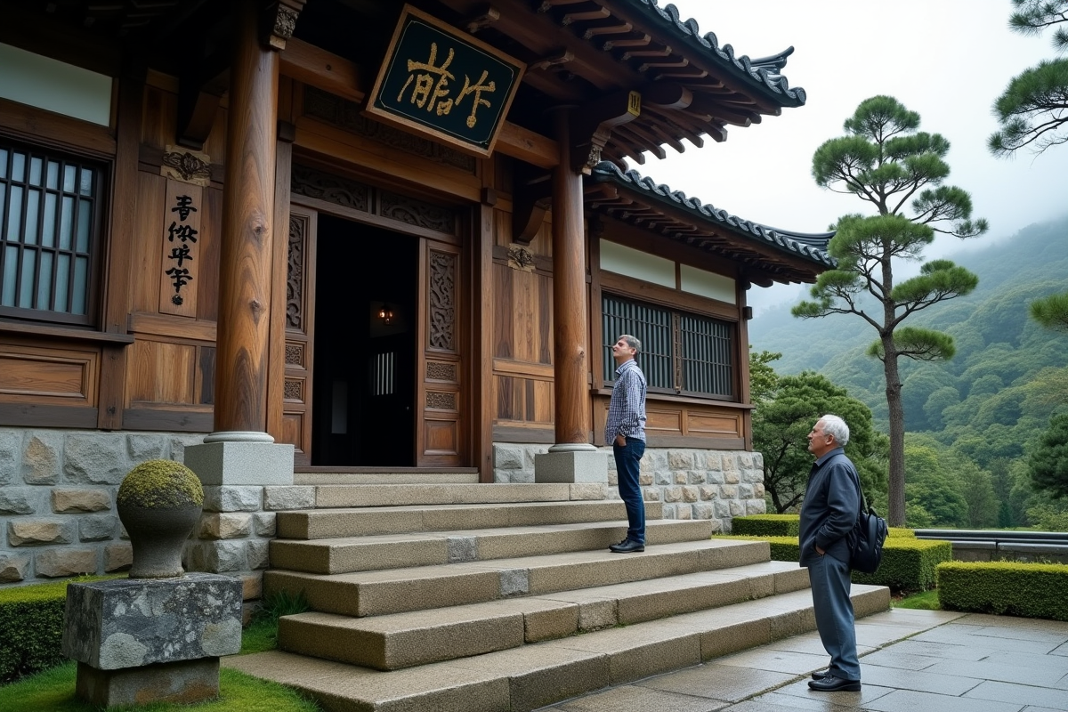 Escaliers en pierre menant à l